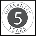 5 years guarantee