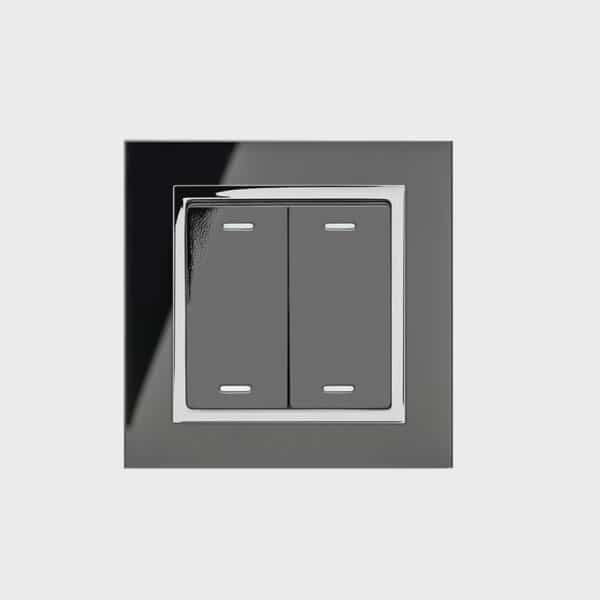 Retrotouch Enocean Black Smart Switch (2 buttons)